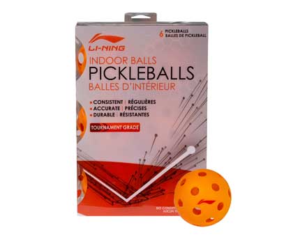 Pickleballs - Indoor Package of 6 [ORANGE]