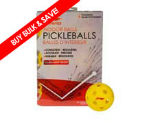Pickleballs - Indoor Package of 6 [YELLOW]